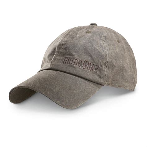 Guide Gear Waxed Cotton Baseball Cap Brown 578743 Hats And Caps At