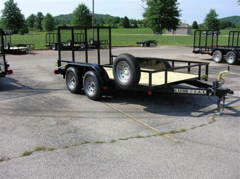 6x12 Utility Trailer Tandem 2 3500lb Axles Wbrakes For Sale In