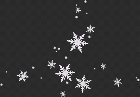 Snowflake Overlays On Transparent Background Png