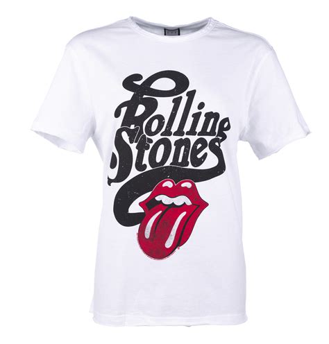 Available in a range of colours and styles for men, women, and everyone. White Rolling Stones Licked T-Shirt from Amplified