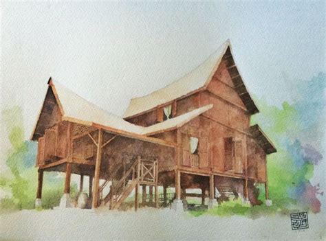 According to the readers digest word power dictionary, a module is a unit that forms part of. Malay Traditional Timber House. Watercolour. Architecture ...
