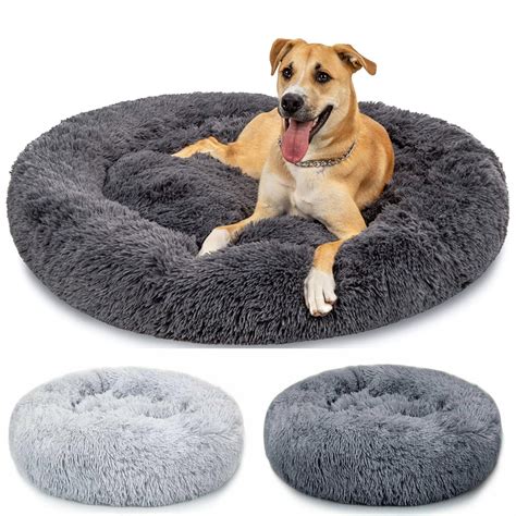 Calming Pet Bed Uk Pet Bed Cat Dog Donut Nest Calming Mat Soft Plush
