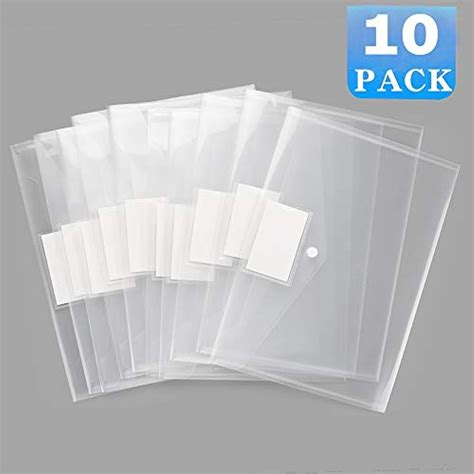 Plastic Envelopes Poly Envelopes 10pack Clear Document Folders Us