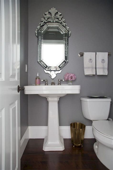 59 Clean And Modern Powder Room Design Ideas Grey Bathroom Paint