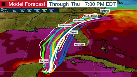 Latest Spaghetti Models For System Near Gulf Videos From The Weather