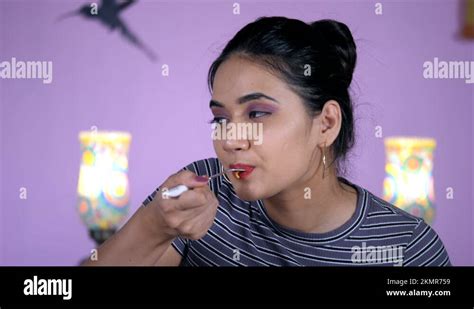 Hungry Indian Girl Eating Food Stock Videos And Footage Hd And 4k Video