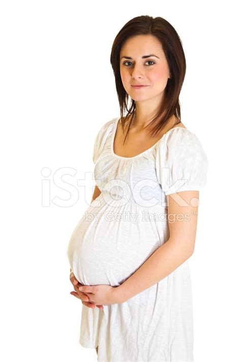 Brunette Pregnant Woman Stock Photo Royalty Free FreeImages