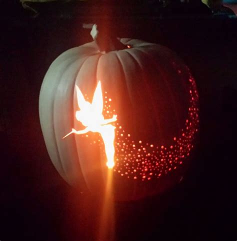 How To Tinker Bell Pixie Dust Pumpkin Carving Make