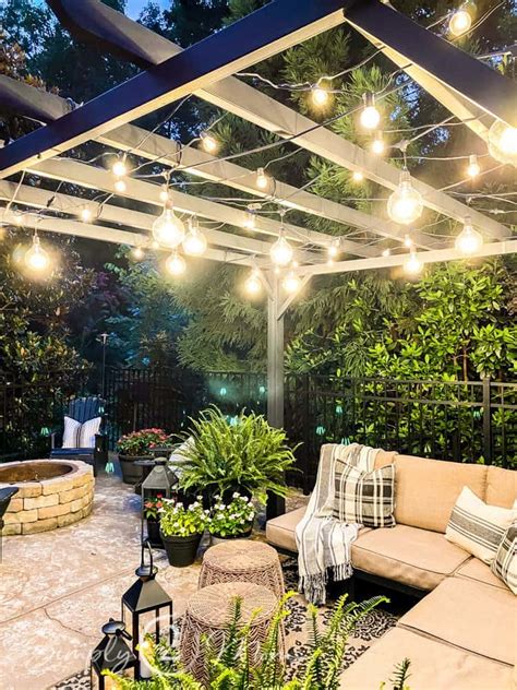 5 Easy Tips For Hanging Outdoor String Lights From A Pergola