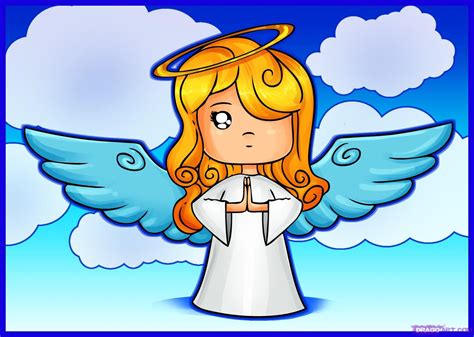 How To Draw An Angel Cartoon Draw Easy
