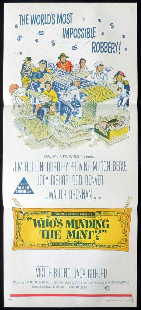 Whos Minding The Mint Original Daybill Movie Poster Jim Hutton Dorothy