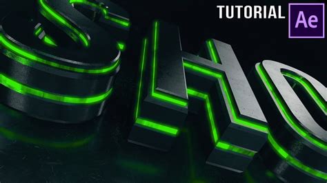 After Effects Tutorial Dubstep Element 3d Logo Reveal Youtube