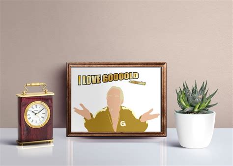 I Love Gold Poster Based On Goldmember From Austin Powers In Etsy