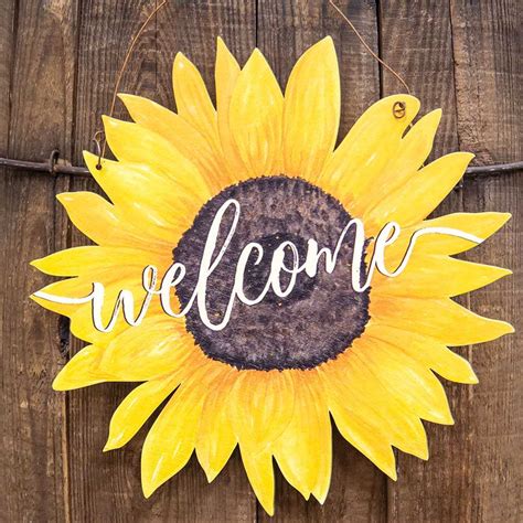 Sunflower Welcome Sign Svg