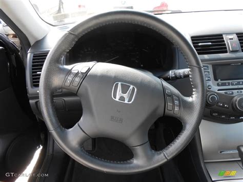 2007 Honda Accord Ex L Sedan Black Steering Wheel Photo 77144048