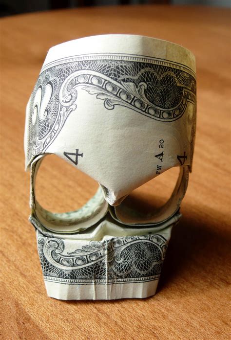 Two Dollar Bill Origami Skull V3 By Craigfoldsfives On Deviantart
