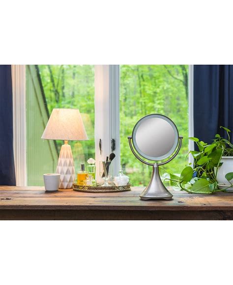 Ihome Beauty Lux 9 Double Sided Vanity Mirror With Bluetooth Audio Speakerphone And Usb Charging