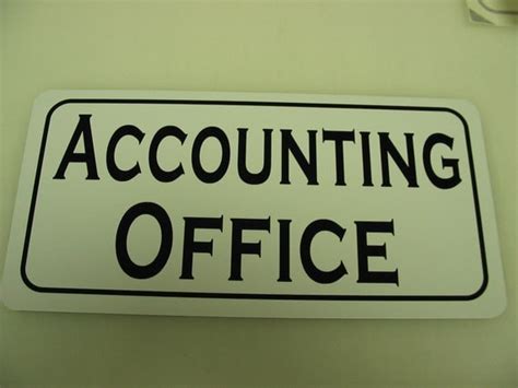 Accounting Office Metal Sign