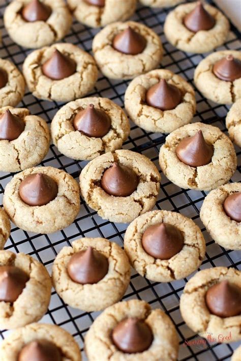 Peanut Butter Blossom Cookie Classic Hershey S Chocolate Kiss Cookie