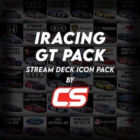 Race Deck Sim Racing Stream Deck Icon Pack Etsy