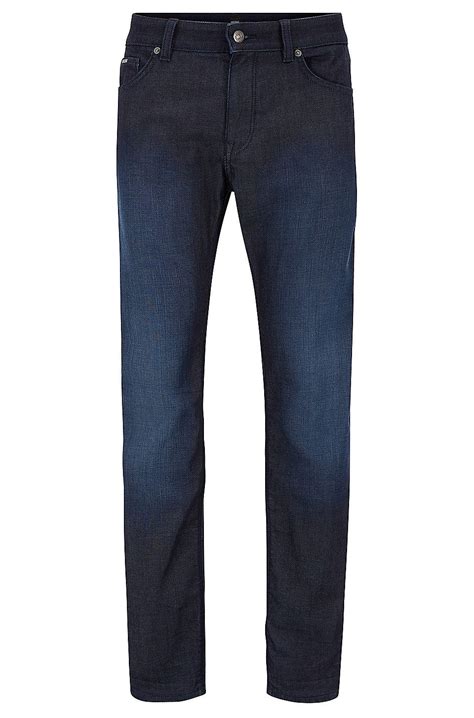 Hugo Boss Regular Fit Jeans In Comfort Stretch Denim Dark Blue Jeans