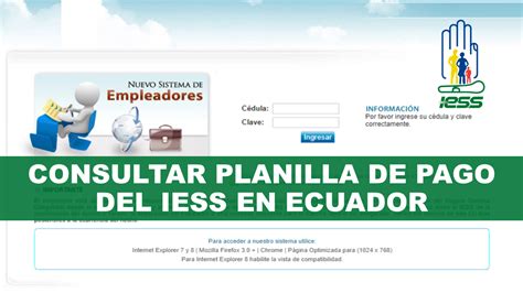 Planillas Y Comprobantes De Pago Iess Ecuadorec Planos Imprimir Sobres