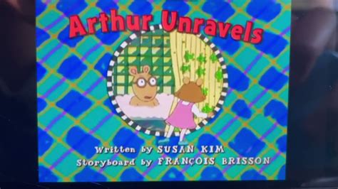 Arthur Arthur Unravels Title Card Youtube