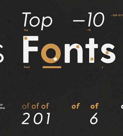 Top 10 Fonts Of 2016 Youworkforthem