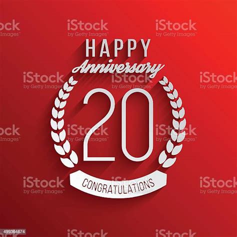 Twenty Years Anniversary Celebration Logotype 20th Anniversary Logo