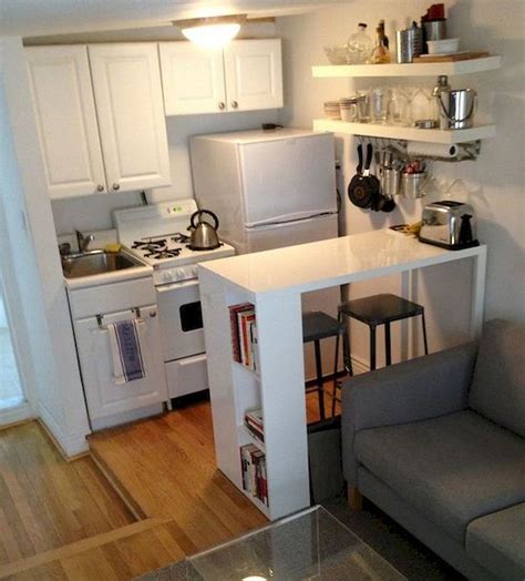 Cute Apartment Studio Decor Ideas50 Small Apartment Kitchen