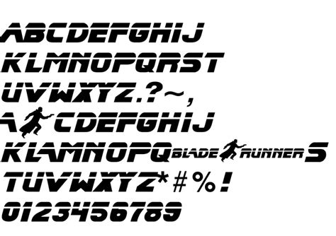 Blade Runner Movie Font Font In Truetype Ttf Opentype Otf Format Free
