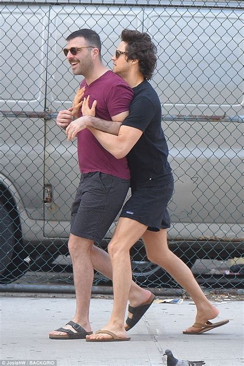 Zachary Quinto And Miles McMillan Pack On The PDA In NYC Daily Mail