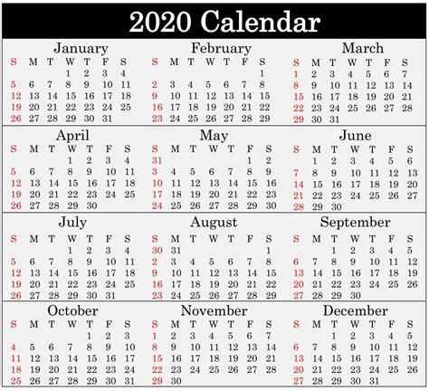 Printable 2020 Calendar With Julian Dates Free Letter Templates