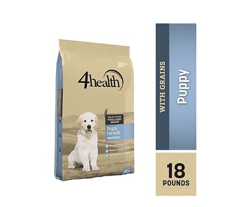 4health With Wholesome Grains Puppy Lamb Formula Dry Dog Food 18lb