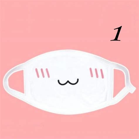Buy 1pc Lovely Anime Kawaii Mouth Muffle Smile Grin Kaomoji Anti Dust