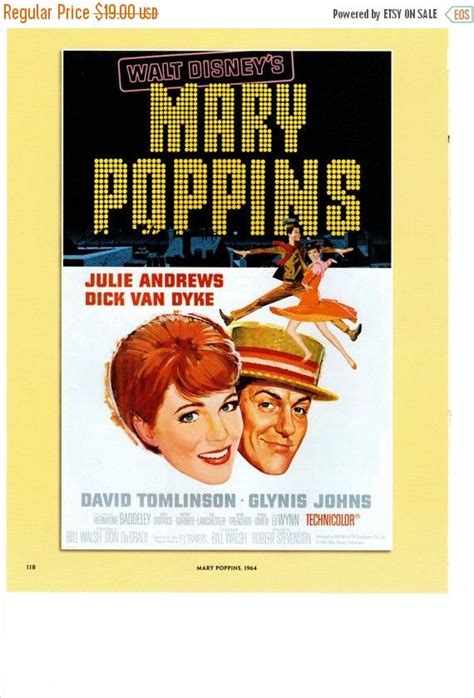 Vintage Disney Poster Print 1964 Mary Poppins 108 11 Etsy Mary