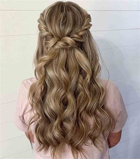 27 Prettiest Half Up Half Down Prom Hairstyles For 2022