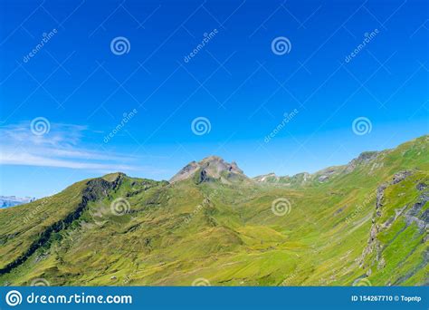 Beautiful Alps Mountain In Grindelwald Switzerland Stock Photo Image