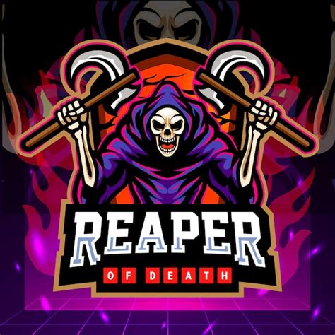 Premium Vector Grim Reaper Mascot Esport Logo Design