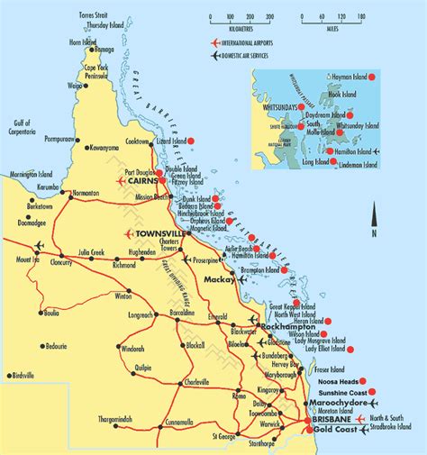 Map Of Queensland Coast And Islands