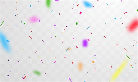 Colorful Confetti On Transparent Pattern Background 1168850 Vector Art
