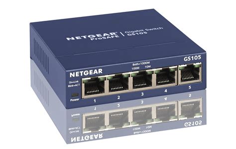 Netgear 5 Port Gigabit Ethernet Switch Gs605na
