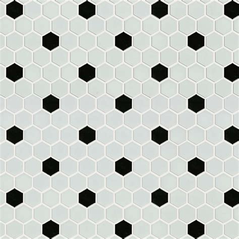 Shaw Floors Elegance Mosaics White Black Hexagon