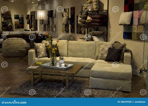 Luxury Furniture Store Interiors Stock Photo Image Of Lighting Light