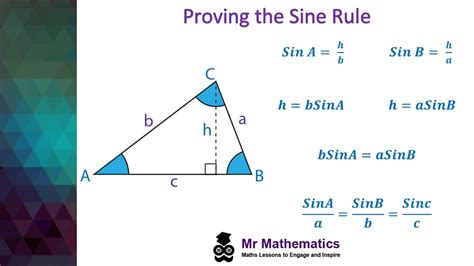 Proof Of The Sine Rule Gcse Maths Mr Mathematics Youtube