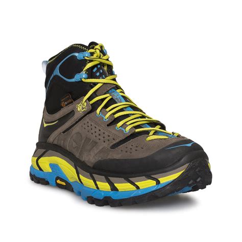 Hoka One One Tor Ultra Hi Wp Grey Cyan Hiking Boots Mycozyboots