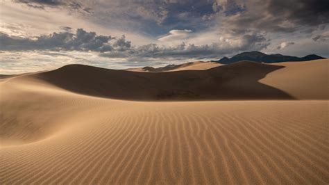 Download Desert Sand Landscape Dunes Nature 1366x768 Wallpaper