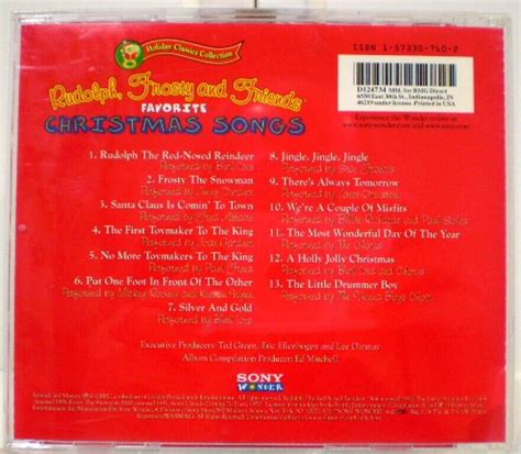 Rudolph Frosty And Friends Favorite Christmas Songs Cd Oop Ebay
