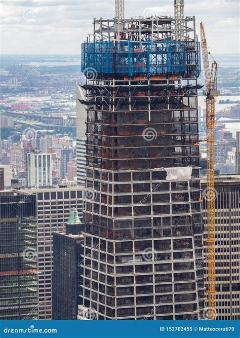 New York Ny Usa New Skyscrapers Under Construction Stock Image