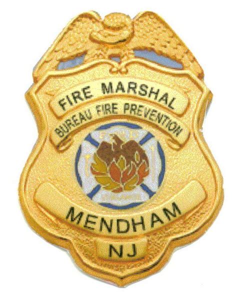 Us State Of New Jersey City Of Mendham Bureau Of Fire Protection